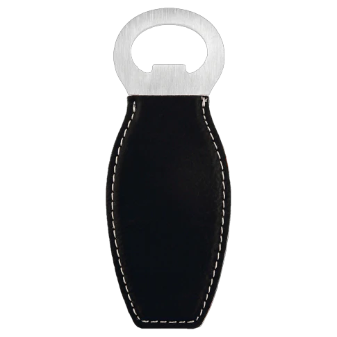 Laserable Leatherette Bottle Opener with Magnet