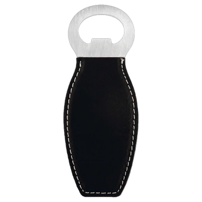 Laserable Leatherette Bottle Opener with Magnet