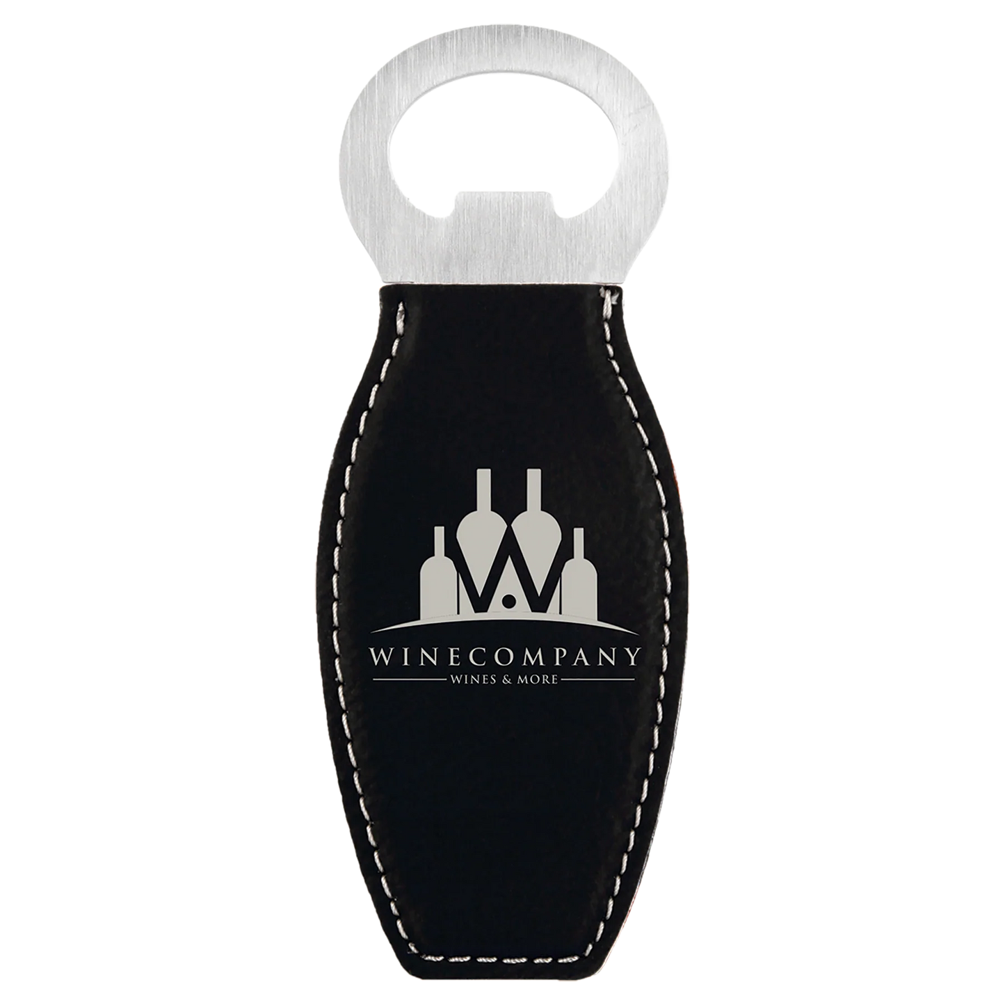 Laserable Leatherette Bottle Opener with Magnet