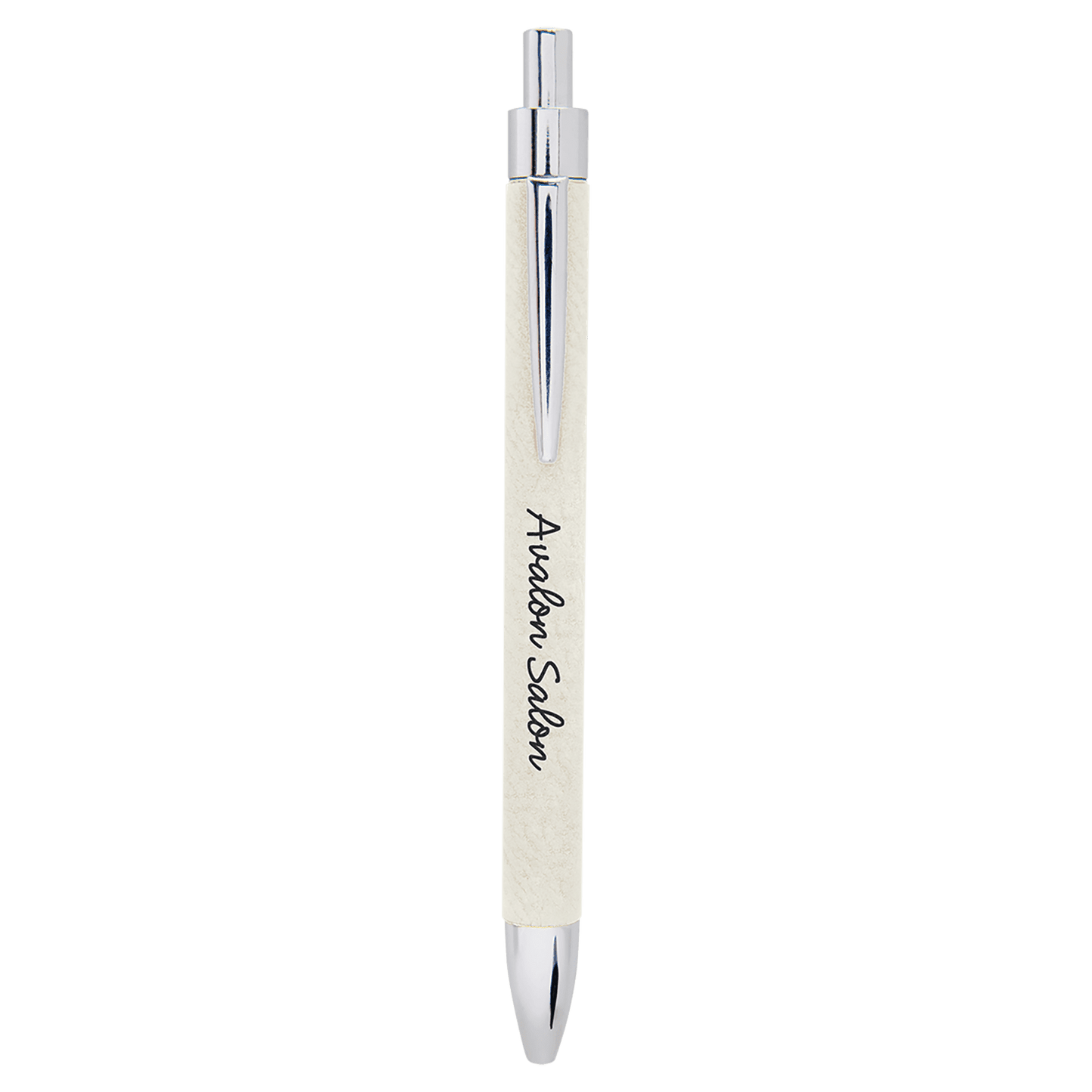 Refillable Laserable Leatherette Pens