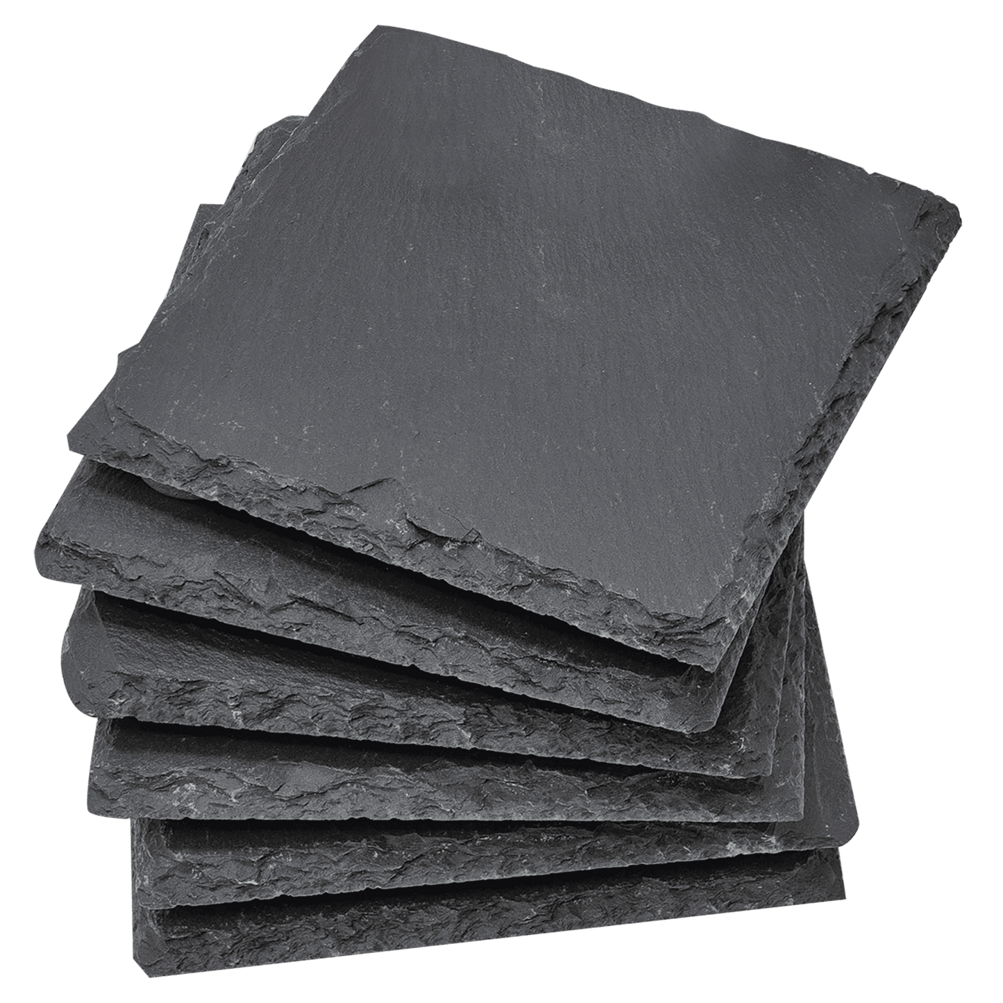 Square Slate Coaster Set - 6 Piece