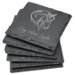 Square Slate Coaster Set - 6 Piece