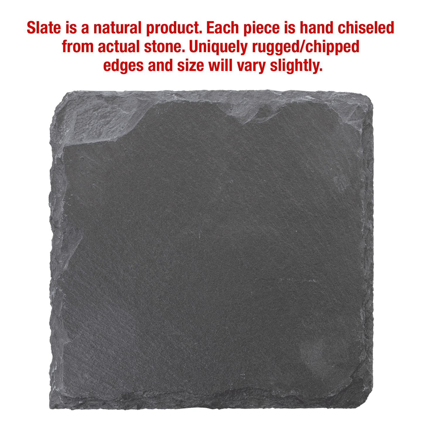 Square Slate Coaster Set - 6 Piece