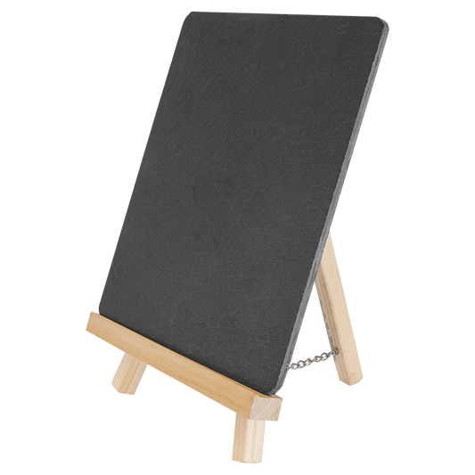 Wood & Slate Easel - 6 3/4" x 7 3/4"