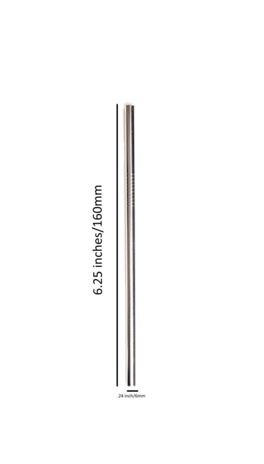 Stainless Steel Short Straws - 6.25"