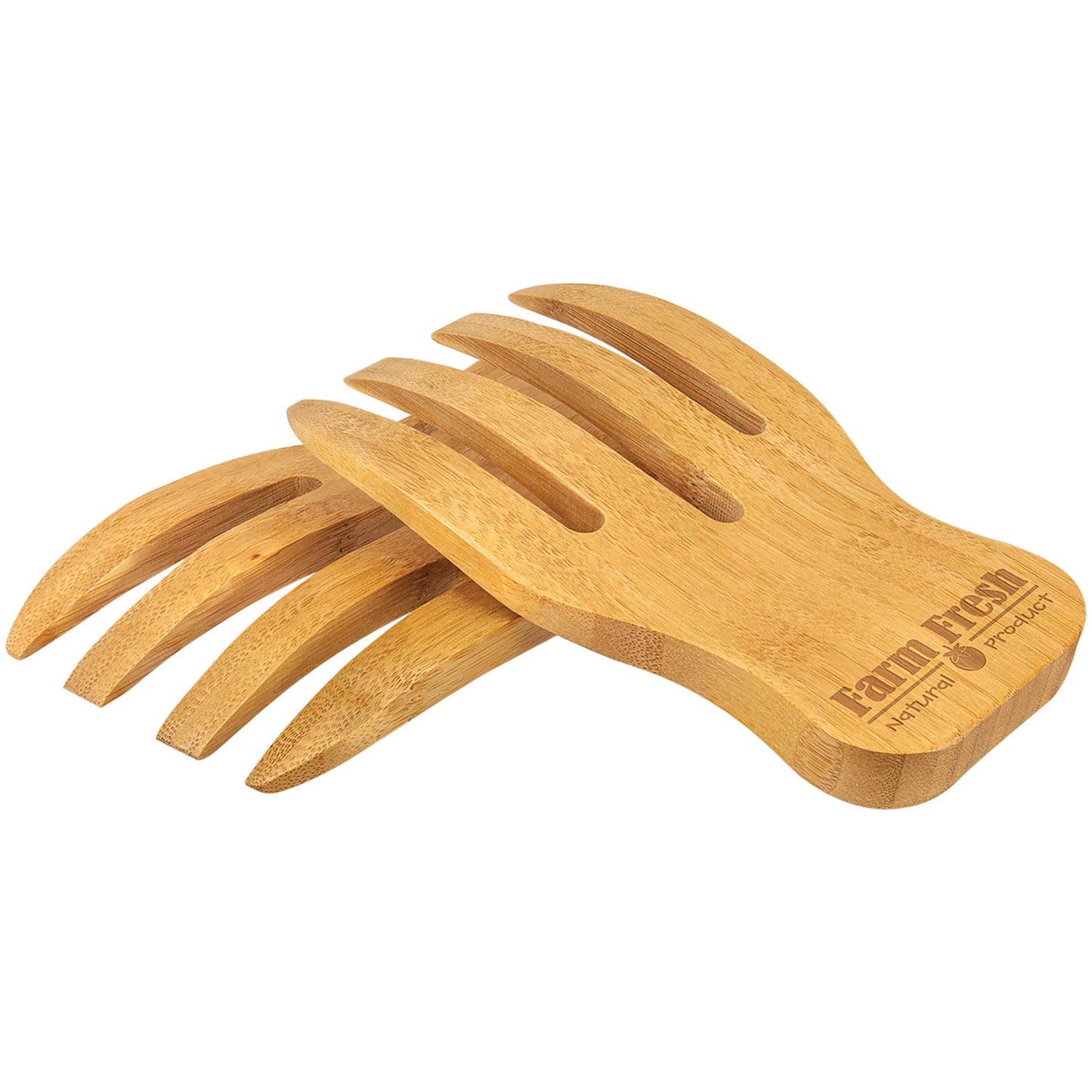 Bamboo Salad Hands 2 pc. Set - 6 1/2"