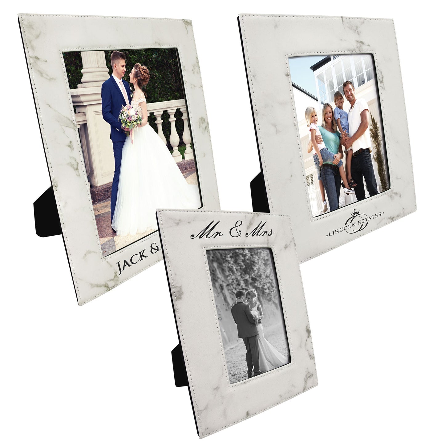 Laserable Leatherette Photo Frame - 4 x 6