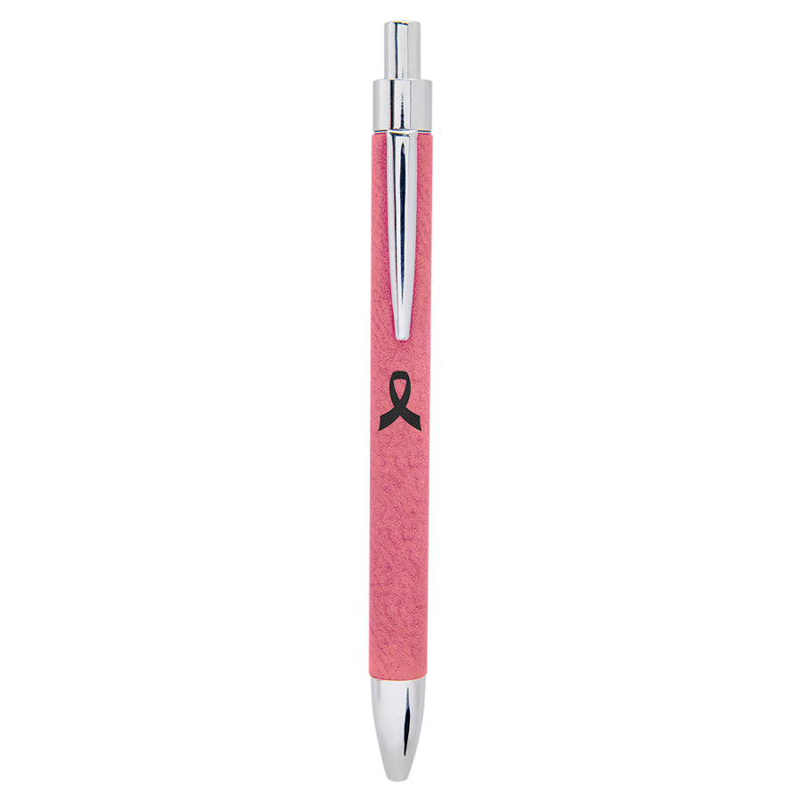 Refillable Laserable Leatherette Pens